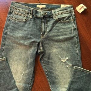 NWT lucky brand mid rise straight leg jeans size 12 /31